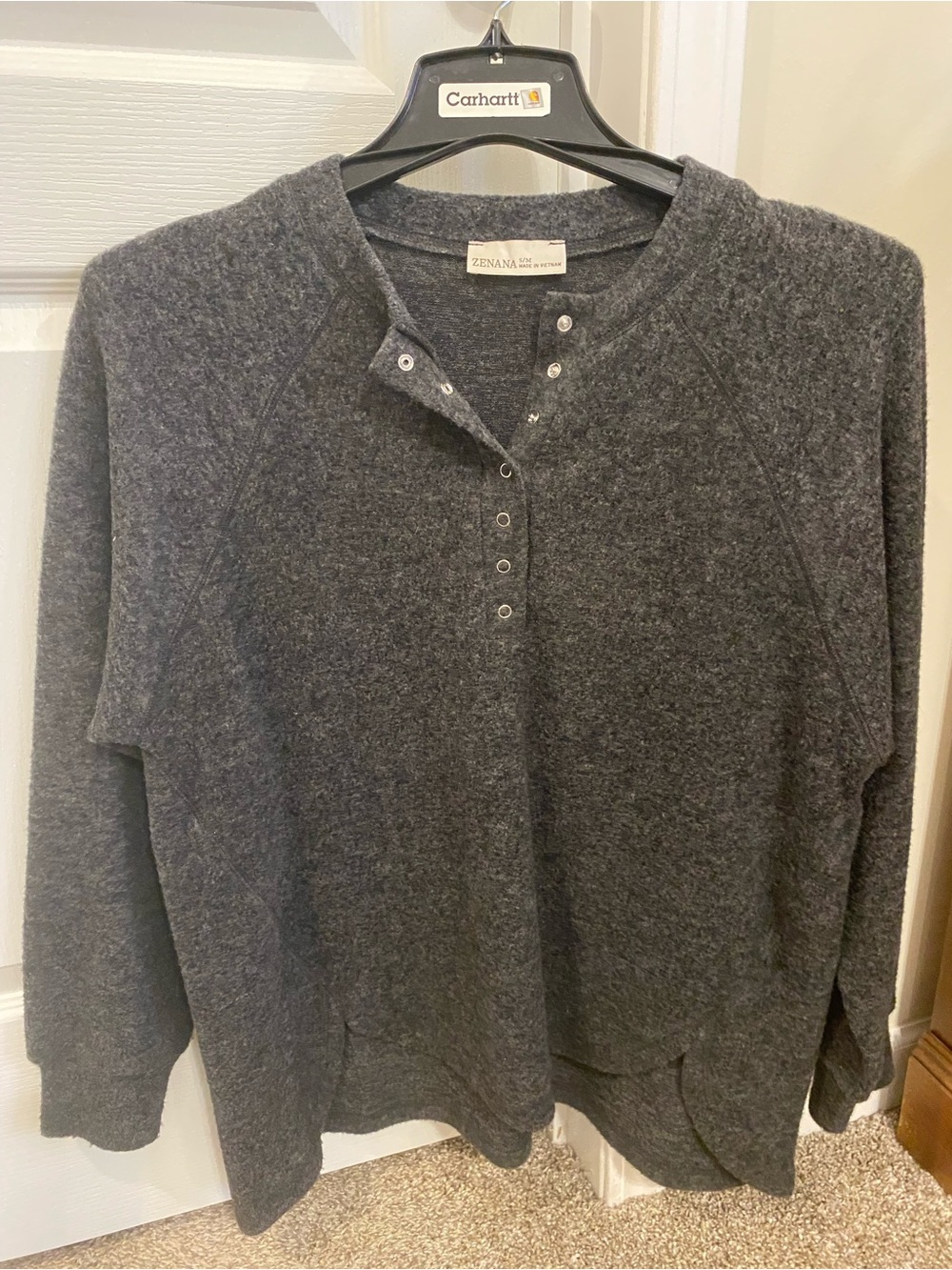 Womens Zenana Hacci Brushed Sweater, S/M